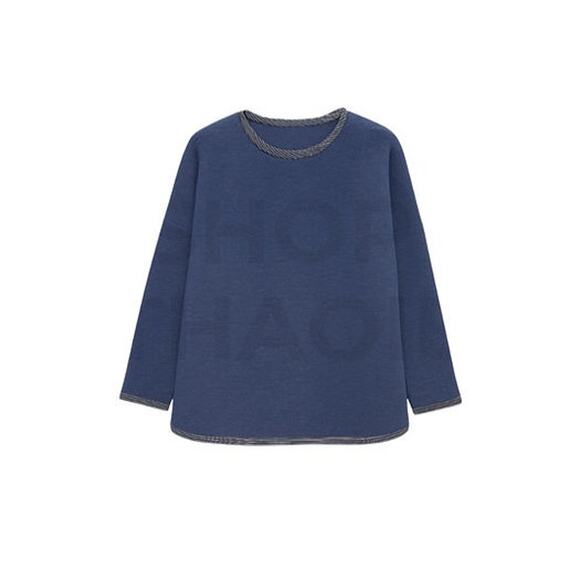 TUCKERNUCK SPORT Heathered Navy Reversible Ally Swing Sweatshirt Size XS/S NWT - Picture 6 of 6